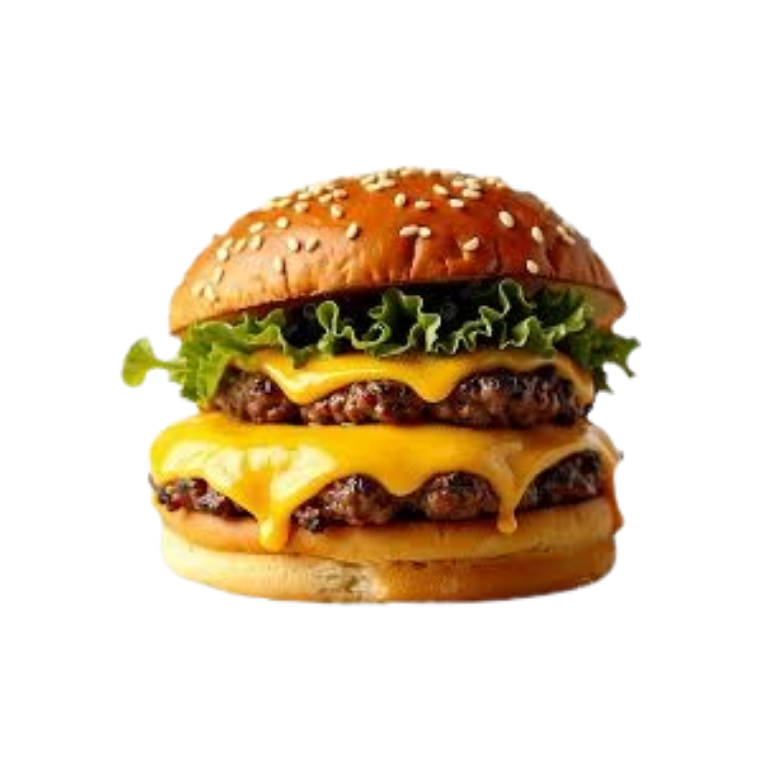Burger Daging Double Cheese